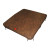 Brown 5 Inch/3 Inch Tapered Spa Cover - 88 Inch x 80 Inch x 6 Inch Radius