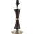 Wood & Metal Hourglass Accent Lamp