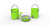 Colourwave Colpaz - Collapsible 2 in 1 can + bucket Lime green