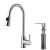 Chrome Pull-Out Spray Kitchen Faucet with Soap Dispenser