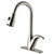 Stainless Steel Pull-Out Spray Kitchen Faucet with Deck Plate