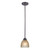 1 Light Mini Pendant In Oil Rubbed Bronze