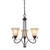 3 Light Chandelier In Oil Rubbed Bronze