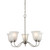 5 Light Chandelier In Brushed Nickel