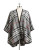 Lord & Taylor Plaid Ruana - GREY