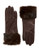Lord & Taylor Wrist Length Fur Cuffed Gloves - Brown - 7.5