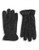 Black Brown 1826 9.5 Inch Faux Fur Lined Leather Gloves - Black - Medium