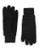 Isotoner 11 and a half Inch Three Point Suede Gloves - Black