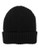 Black Brown 1826 Solid Popcorn Tuque - Black