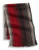 London Fog Striped Wool Scarf - Red