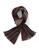 Black Brown 1826 Irregular Striped Scarf - Burgundy