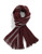 Black Brown 1826 Mini Stripe Reversible Scarf - Red