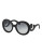 Prada Minimal Baroque Round Sunglasses - BLACK