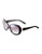 Calvin Klein Contrast Oval Sunglasses - Black