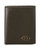 Fossil Estate Leather Zip Trifold Wallet - Dark Brown