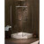 Sorrento 42 Inch Acrylic Frameless Neo-Angle Shower Door & Base