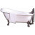 Victorian 5.5 Foot Clawfoot tub with Chrome Legs
