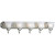 Brushed Nickel 5-light Wall Bracket