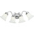 Opal Glass Collection Chrome 4-light Wall Bracket