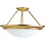 Eclipse Collection Polished Brass 3-light Semi-flushmount