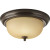 Antique Bronze 2-light Flushmount