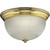 Polished Brass 2-light Flushmount