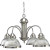 Brushed Nickel 4-light Chandelier