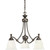 Renovations Collection Forged Bronze 3-light Chandelier