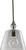 Polished Nickel 1-light Pendant