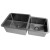 Stainless Steel Undermount Double Bowl Kitchen Sink With Small Radius Corners