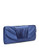 Jessica Mcclintock Pleated Satin Envelope Clutch - Navy