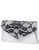 Jessica Mcclintock Satin Envelop Clutch with Lace Flap - Silver