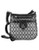 Nine West 9 Jacquard Medium Crossbody - Black/Ivory