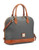 Dooney & Bourke Pebbled Leather Zip Satchel - Dark Grey