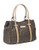 Calvin Klein Hudson Monogram Structured Bag - Brown/Khaki/Camel