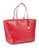 Lauren Ralph Lauren Tate Leather Classic Tote - Red