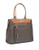Calvin Klein Hudson Monogrammed Logo Tote - Brown/Khaki/Luggage