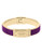 Michael Kors Gold Tone Iris Square Pave Plaque Bangle Bracelet - GOLD