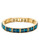 Michael Kors Gold Tone With Montana Baguettes Tennis Bracelet - Blue