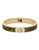 Michael Kors Gold Tone Tortoise Acetate Fulton Delicate Hinge Bangle - Gold