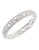 Nadri Delicate Pave Hinge Bangle - RHODIUM