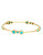 Melinda Maria Gold Plated Semi Precious Stone Bracelet - TURQUOISE