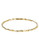 Nadri Gold Organic Bangle with Stones - Gold