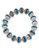 Carolee Cosmic Reflections Blue Rondelle Stretch Bracelet - Silver