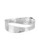 Robert Lee Morris Soho Silver Sculptural Hinged Bangle Bracelet - Silver