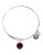 Alex And Ani February Birthstone Charm Bangle - SILVER