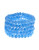 Expression 5 Pack Candy Bead Bracelets - Blue