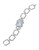 Carolee Faceted Stone Clasp Bracelet - silver