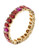 Anne Klein Faux Stone Stretch Bracelet - Red