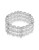 Cezanne 3 Row Pearl And Crystal Stretch Bracelet - PEARL